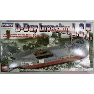 Lindberg 1/125 D-Day Invasion L.C.T Model Kit - 70875 - Open Box